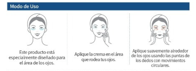 Reduce los signos del envejecimiento y reafirma el contorno de los ojos reduciendo las finas líneas de expresión.